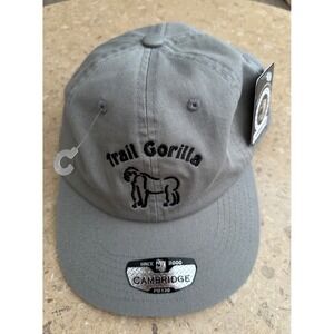 Cambridge Pit Bull Trail Gorilla Gray Cotton‎ Adjustable Baseball Cap Hat NWT